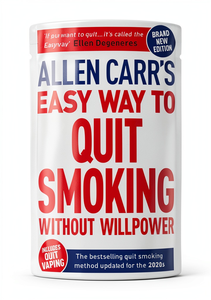 Allen Carr Easyway Stop Smoking Kindle book cover on a device