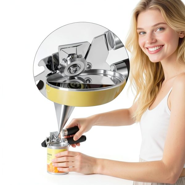 Manual Can Opener UGNEL Stainless Steel Hand Held Kitchen-2