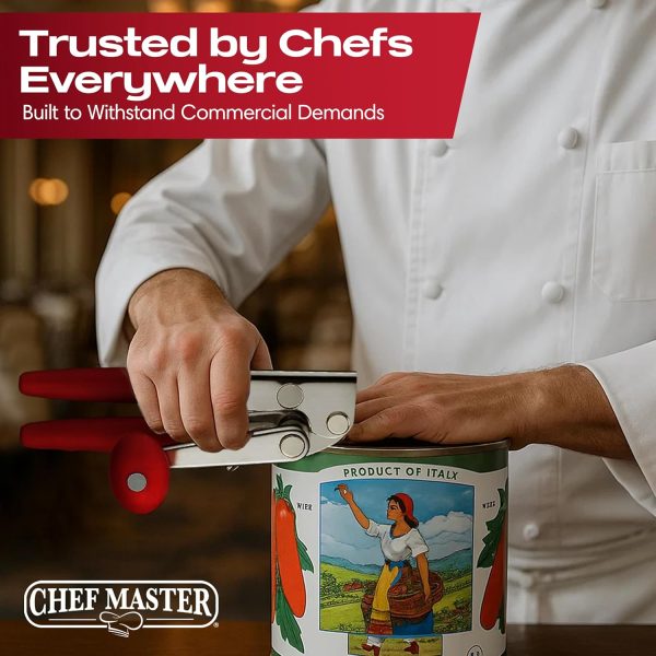 Chef Master Commercial Can Opener Heavy Duty Stainless Steel-6