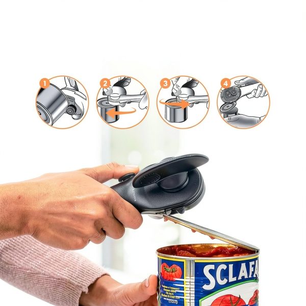 Bellemain Manual Can Opener Stainless Steel Safe Edge-5