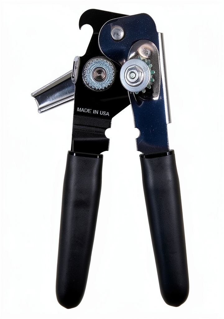 Person using OHSAY manual can opener in a kitchen