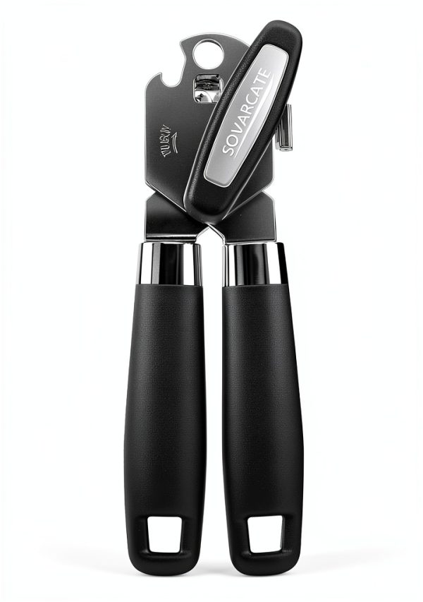 Sovarcate Manual Can Opener Stainless Steel Black-0