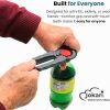 Jokari Manual Can Opener Metal Black Grip Tool-1