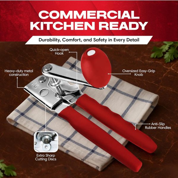 Chef Master Commercial Can Opener Heavy Duty Stainless Steel-2