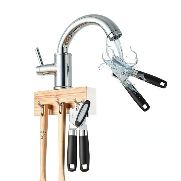 Sovarcate Manual Can Opener Stainless Steel Black-7