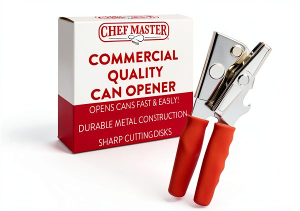Chef Master Manual Can Opener Heavy Duty Commercial Metal-0