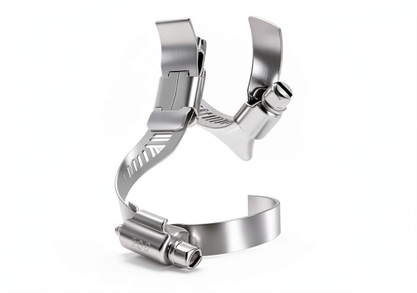 YUCDXFV Stainless Steel Hose Clamp 24PCS Worm Gear L15A Silver-2