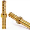 JoyTube Brass Barbed Hose Union 1/4 Inch NPT-2