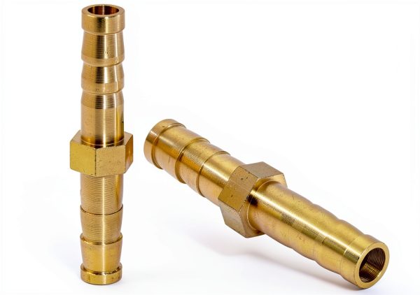 JoyTube Brass Barbed Hose Union 1/4 Inch NPT-2