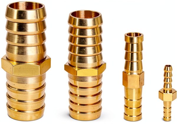 JoyTube Brass Barbed Hose Union 1/4 Inch NPT-3