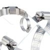 YUCDXFV Stainless Steel Hose Clamp 24PCS Worm Gear L15A Silver-3