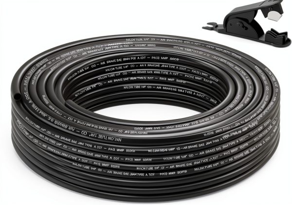 Boeray 1/4" Nylon Air Tubing 50FT Industrial-0