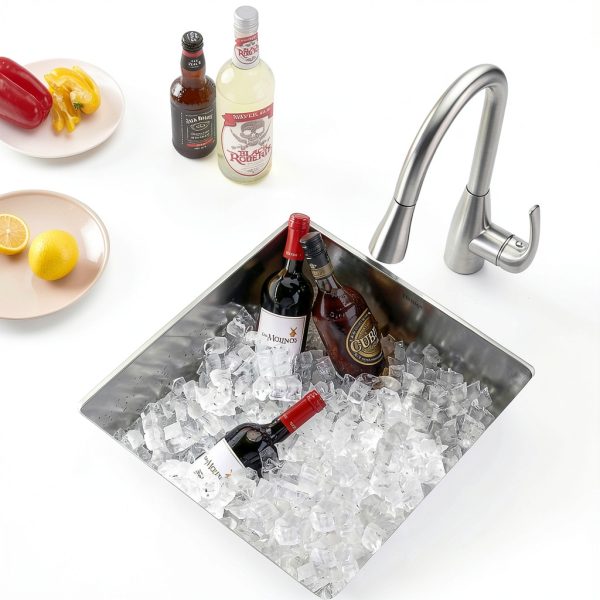 Stainless Steel Kitchen Sink TORVA Undermount Silvery White-2