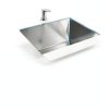 Stainless Steel Kitchen Sink TORVA Undermount Silvery White-3