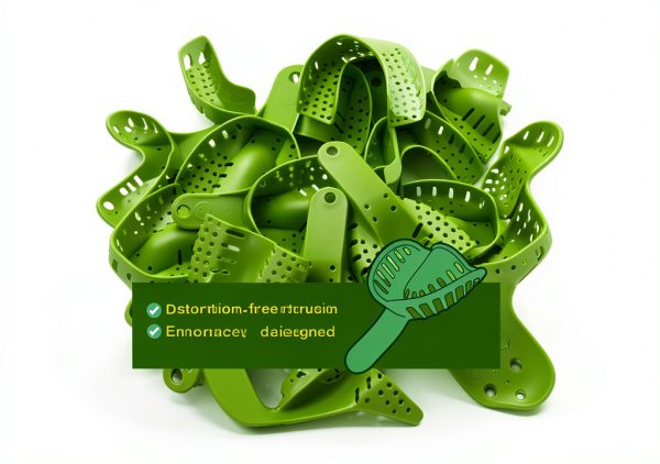 LA MIERE Dental Impression Trays Large Upper, Autoclavable Perforated Impression Tray Set (Bag of 12) #1-2