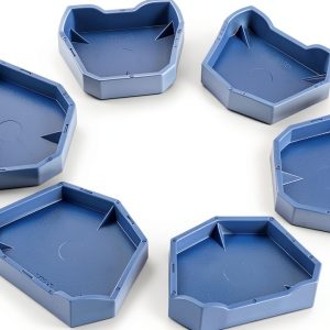 Dental Model Base Set Anself Dental Lab Former Base Kit Dental Impression Trays (6pcs Dental Model Base Set)-0