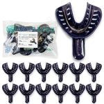 Dental Impression Tray Vastmed #2 Large Lower Purple Pack of 12-0