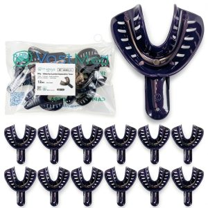 Dental Impression Tray Vastmed #2 Large Lower Purple Pack of 12-0