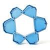 Dental Model Base Former Kit Dental Lab Model Base Set Plaster Mold Base Former Base Kit Dental Impression Trays(Blue,6 Pcs) (Blue)-0