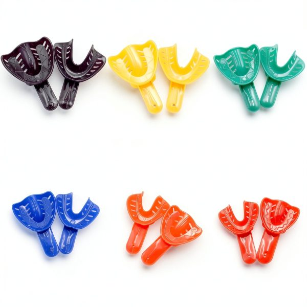 Dental Impression Trays Angzhili 12pcs Perforated for Adults & Kids-1