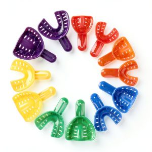 Dental Impression Trays Angzhili 12pcs Perforated for Adults & Kids-0