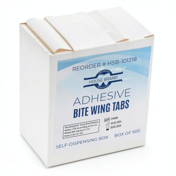 101218 HSB Dental X-Ray Bite Wing Tabs Adhesive 500/Pk-1