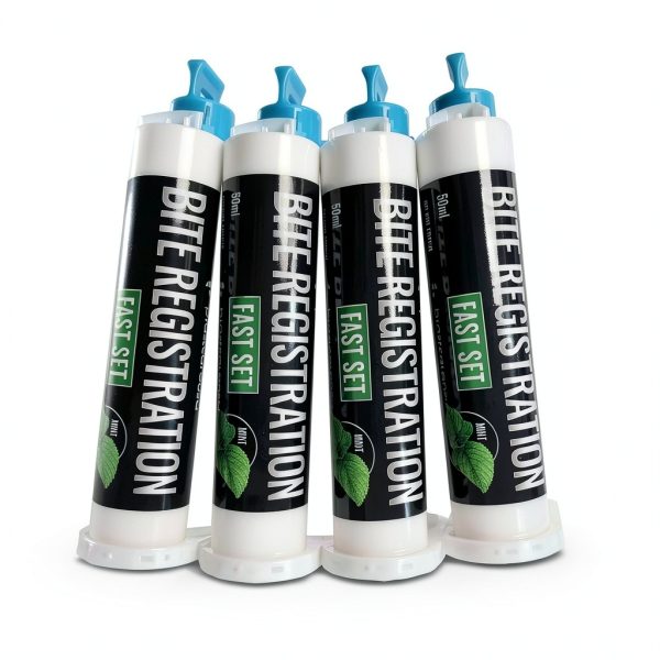 Bite Registration Material, Fast Set, Made in Germany Mint Flavor, Set of 2 50ml Cartridges, No Mixing Tips-2