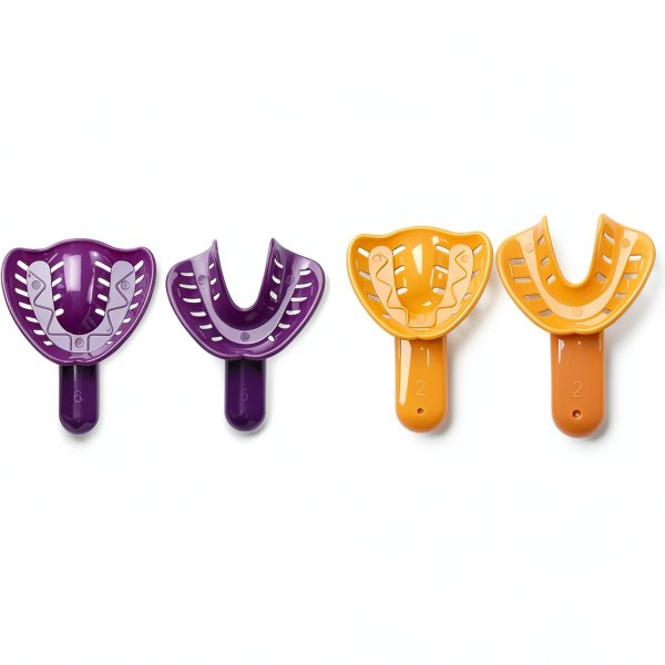 Dental Impression Tray GXXMEI 12PCS 6 Sizes Plastic Holder for Adults-4