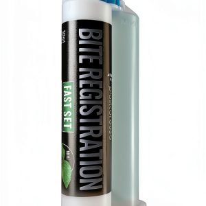Bite Registration Material, Fast Set, Made in Germany Mint Flavor, Set of 2 50ml Cartridges, No Mixing Tips-0