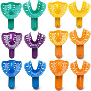 Dental Impression Tray GXXMEI 12PCS 6 Sizes Plastic Holder for Adults-0